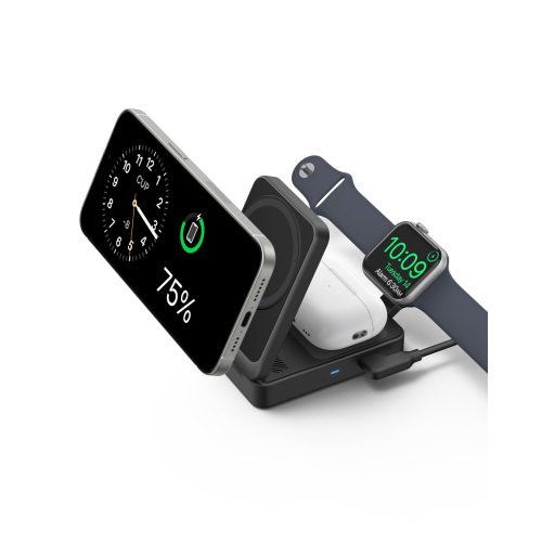 Anker Charger Compatible, Anker MagGo 3-in-1 Charging Station.